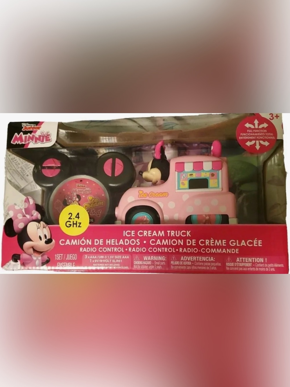 Disney Junior Minnie Pink Ice Cream Truck Radio Control Toy